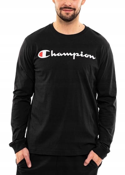 Champion Trui Heren - Zwart - Polyester - Maat XL