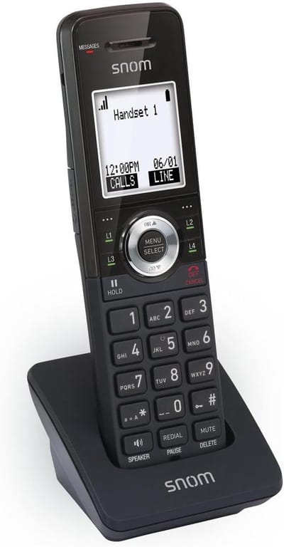 Professionele draadloze DECT telefoon voor kantoor met verlicht toetsenbord en kristalhelder geluid