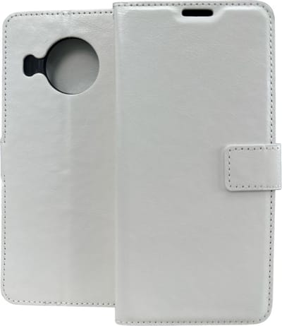 Portemonnee Book Case Hoesje Geschikt voor: Nokia X10 / X20 - Wit