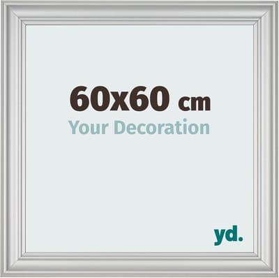 Your Decoration - Fotolijst 60x60 cm - MDF - Zilver Mat - Lazio