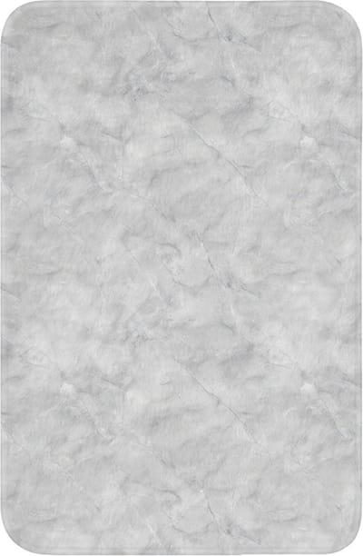 WC mat 40x60 cm - Antislip - Grijs - Marmer - Mat - Toiletmat - Vloermat - Douchemat - Toilet tapijt - Toiletmatten