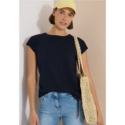 Shirt met gehaakte details