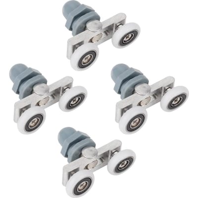 4 stuks Duurzame Dubbele Schuifrolbaan Deurwiel Badkamer Glazen Deur (23mm) 23mm