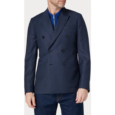 Paul Smith Mens Db Jacket Navy Maat: 50 | Blazers Outlet | Heren | Blauw