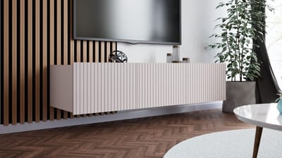 Promeubels - Tv meubel Kingston - Kasjmier (Beige) - 150cm - Tv kast - Hangend of staand
