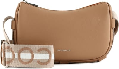 COCCINELLE Leren Schoudertas Raquel Mini Bag Skin / Gazpacho Lichtbruin