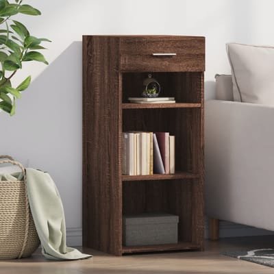 vidaXL - Dressoir - 40x42,5x93 - cm - bewerkt - hout - bruin - eikenkleur