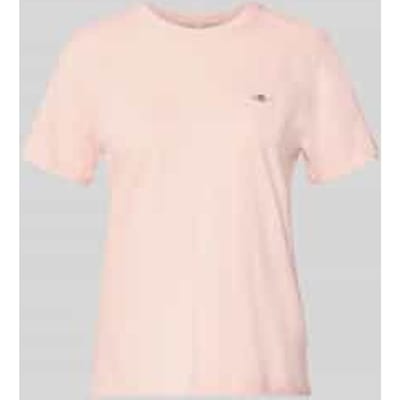 Gant Shield Regular Fit T-shirt Met Korte Mouwen Roze L Vrouw