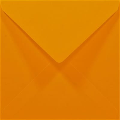 Gladde oranje enveloppen A6 - 140 x 140 mm - 50 stuks - NK natgelijmde - 80 gram - Rainbow - Netuno