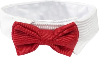 Formele Verstelbare Strik Kraag en Stropdas voor Honden en Katten - Perfect voor Bruiloften en Grooming - Maat L, Rood