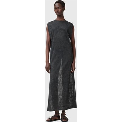 AllSaints Kaito Dress Carbon Grey Taglia: XS | Maxi abiti Outlet | Donna | Grigio