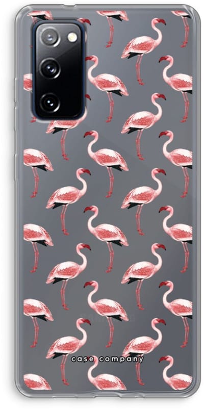 Case Company® - Hoesje geschikt voor Samsung Galaxy S20 FE / S20 FE 5G hoesje - Flamingo - Soft Cover Telefoonhoesje - Bescherming aan alle Kanten en Schermrand
