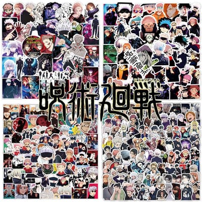 50 100200300 Stuks Jujutsu Kaisen Anime Stickers Coole Cartoon Stickers Diy Laptop Waterfles Telefoon Klassieke Japanse Manga Sticker
