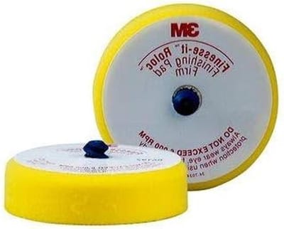 Schuimstofdrager - Schuimrubber pad - Lak polijsten - Fijne korrel - 75 mm - Zwart