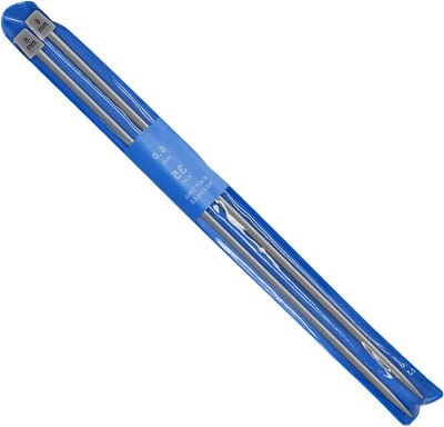Set van 2 Lange 35 cm Enkelzijdige Breinaalden van Aluminium - Ideaal voor Handgemaakte Trui, Breiwerk en DIY Projecten (6mm)