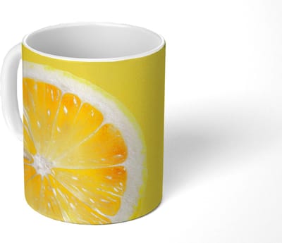 Mok - Koffiemok - Citroen - Geel - Zonnig - Mokken - 350 ML - Beker - Koffiemokken - Theemok