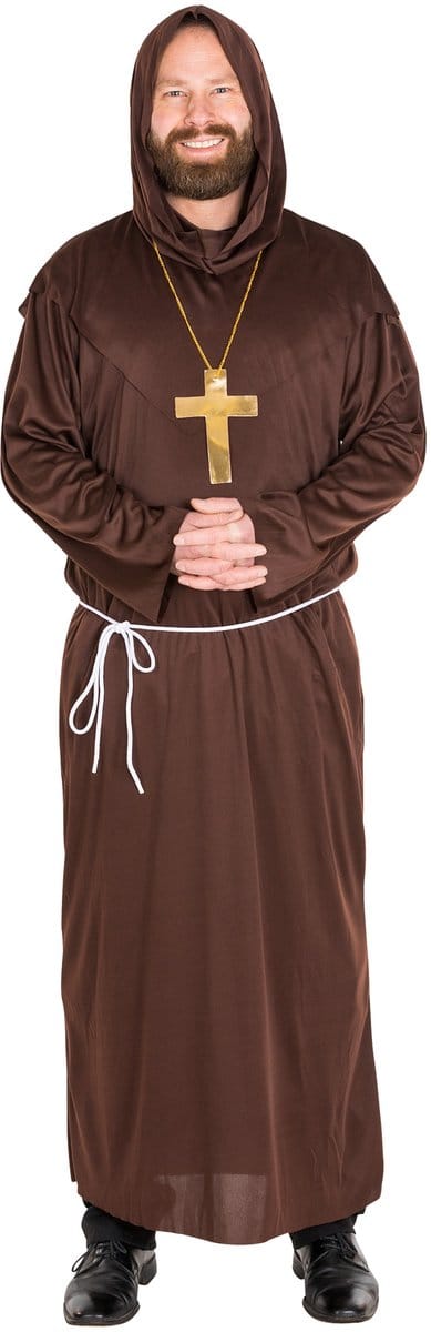 dressforfun - Herenkostuum monnikspij M - verkleedkleding kostuum halloween verkleden feestkleding carnavalskleding carnaval feestkledij partykleding - 300036