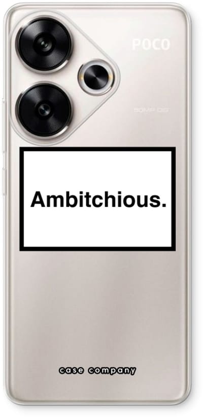Case Company® - Hoesje geschikt voor Xiaomi Poco F6 hoesje - Ambitchious - Soft Cover Telefoonhoesje - Bescherming aan alle Kanten en Schermrand