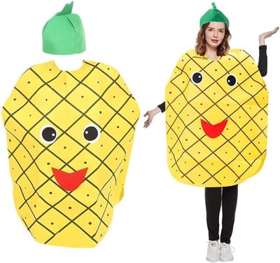 Grappig Ananas Kostuum voor Volwassenen - Feestelijk Carnaval & Festival Outfit