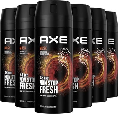 Axe Deodorant Spray 150 ml Musk Fresh 6 stuks Voordeelverpakking
