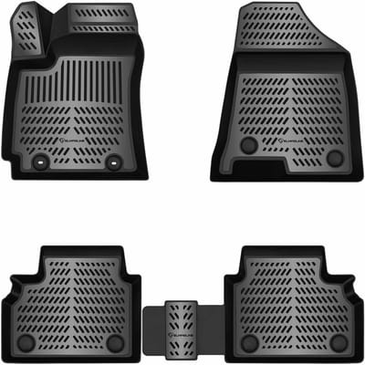 3D Rubber Automatten voor HYUNDAI KONA 2023-2026 [2. Gen] | Benzine/Mild-Hybride/Hybride | Niet voor Elektrisch - geurloos & op maat - hoge rand