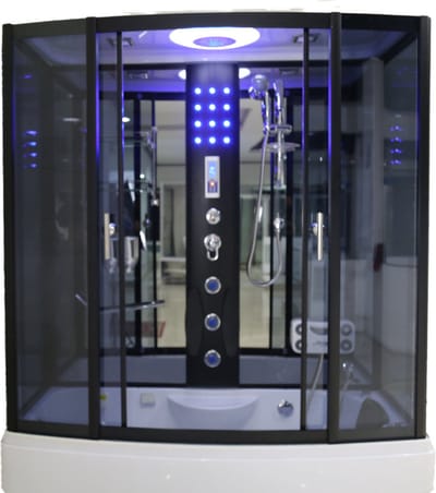 Stoomcabine met massagebad - 170x85 cm - Rechthoekig - Rugmassage - Voetmassage