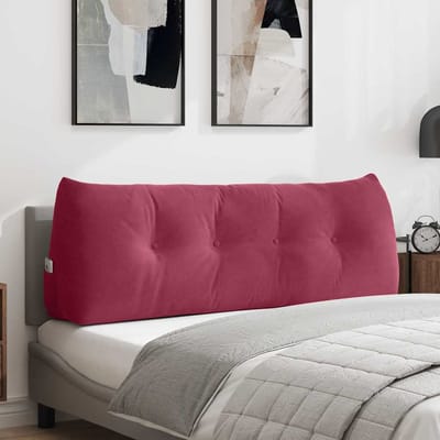 vidaXL - Rugkussen - Wijnrood - 140 - x - 24 - x - 50 - cm - Fluweel