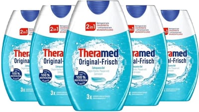 Theramed 2in1 Tandpasta - Original Fresh - 5 x 75 ml Voordeelverpakking