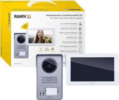 Video Entree Kit - Deur Intercom - Veilig Huis - Hands-Free 7 Inch LCD - 100m Bereik - Wit
