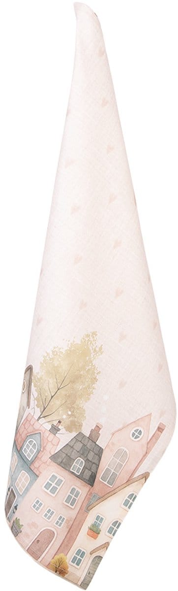 Clayre & Eef Theedoek 50x70 cm Beige Katoen