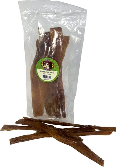 Hondenkauwsnack Nekspier 30cm PETSNACK - 4 Stuks - Aanvullend Diervoeder, Helpt Gebit Verzorging