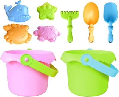 Zand Speelgoed Set - Strand Speeltjes - Zomer Buitenpret - Inclusief Opbergtas - 9.5x13cm