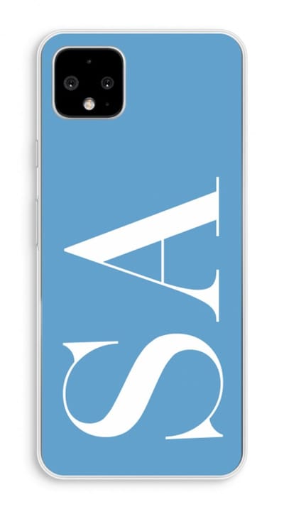 Gepersonaliseerd - Case Company® - Hoesje geschikt voor Google Pixel 4 XL hoesje - Monogram N°2 - Soft Cover Telefoonhoesje - Bescherming aan alle Kanten en Schermrand