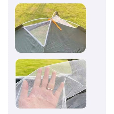 Buiten 2-3 Personen Camping Picknick Tent Snel Openend Regenbestendig Automatische Tent met Zonnedak voor Wandelen Kamperen Slapen gray