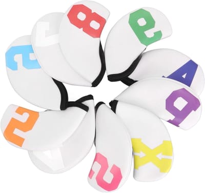 10-delige set neopreen golfclub headcovers voor golfbaancompetitie in diverse kleuren