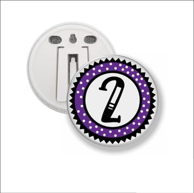 Button Met Clip 58 MM - 2