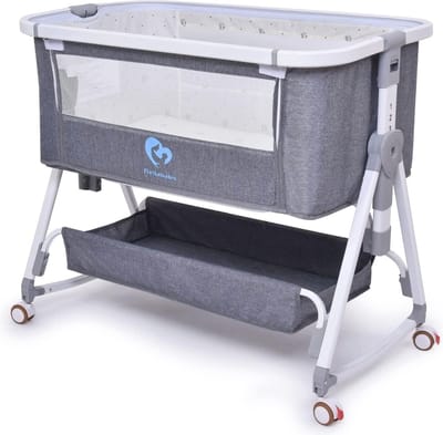Babybed voor veilig samen slapen - Draagbare wieg met draagtas, eenvoudig te monteren en inklapbaar voor pasgeborenen en peuters