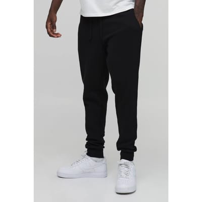 330GSM Skinny Fit Basic Jogger | Black | Size Small
