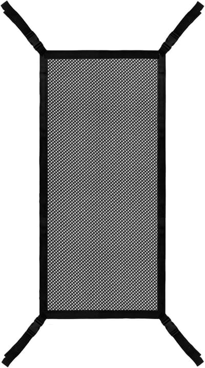 Kinder Toren Net - Veiligheidsnet Opstapje - Kinderen Leren - Vierzijdige Bescherming - 110x45cm - Grijs