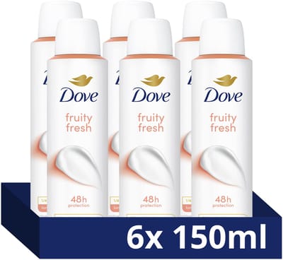 Dove Anti-Transpirant Deodorant Spray - Fruity Fresh - heeft een verbeterde langdurige geur en hydrateert de huid - 6 x 150 ml