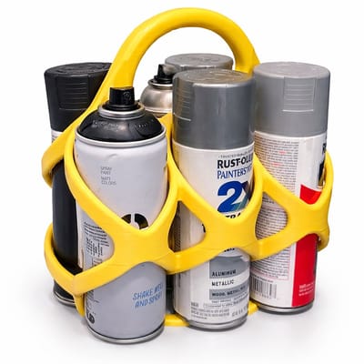 Spray Paint Houder 6-Pack – Spuitbus Organizer – Verf Spuitbus Houder – Multifunctionele Flessenhouder – Draagbare Opberg Caddy