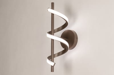 Lumidora Wandlamp 75457 - Voor binnen - KEZIA - Ingebouwd LED - 10.0 Watt - 800 Lumen - 2700 Kelvin - Bruin - Metaal