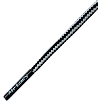 Mr.lacy Hillies DM Black/White 140cm lang 4mm dik model is rond