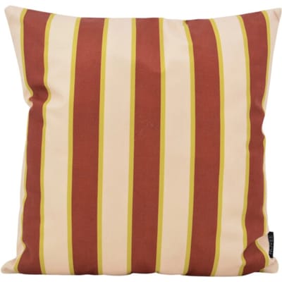 NOVÉE Sierkussen riviera stripe crème/roest | 45x45 cm | katoen/polyester