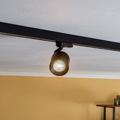 Arcchio - railverlichting - 1licht - aluminium - H: 16 cm - GU10 - zwart