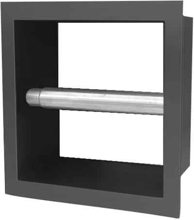 DutchLine - Losse Inbouw Toiletrolhouder - 160*160*122 - Gunmetal