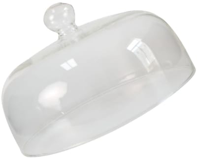 Dailygoods- Voedselafdekking lichtgewicht - Glazen Koepel - Magnetrondeksel - Transparant - Duurzaam - Voorkomt spatten en houdt stoom