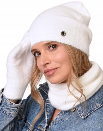 Alur - Dames Winter Set - Czapka Beanie - Komin - Rękawice