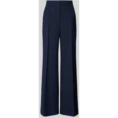 Wide leg stoffen broek met structuurmotief, model 'AGATHA'
