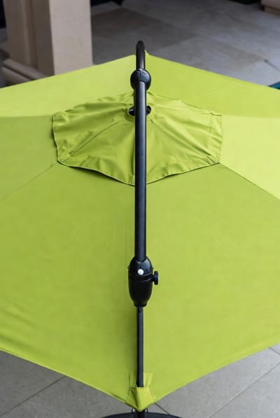 Ultieme 200 cm Strand- & Balkonparasol UV50+ Verstelbaar & Knikbaar – Lichtgewicht Aluminium Frame met Draagtas en Windventiel – Appelgroen – Mobili Bella